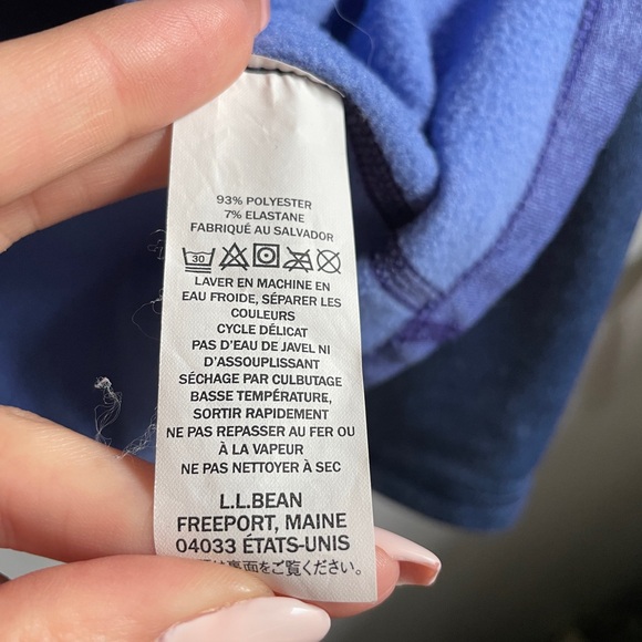 LL Bean LIKE NEW Zip-Up Hoodie - Picture 5 of 9